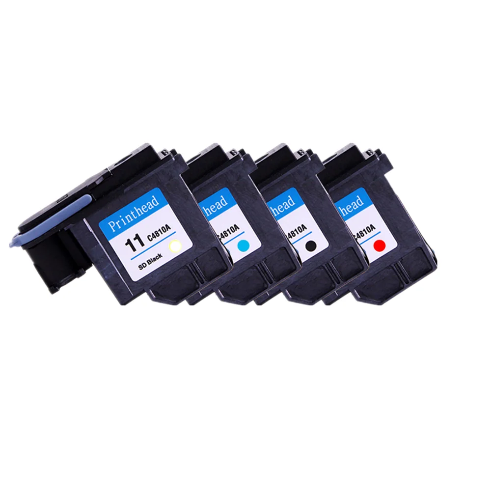 Восстановленная печатающая головка 4PK для HP 11 C4810A C4811A C4812A DesignJet 100 110 111 120 120nr 500 500ps