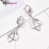 carvejewl metal wind earrings simple unique irregular geometric pendant drop dangle earrings fashion hiphop earrings wholesale