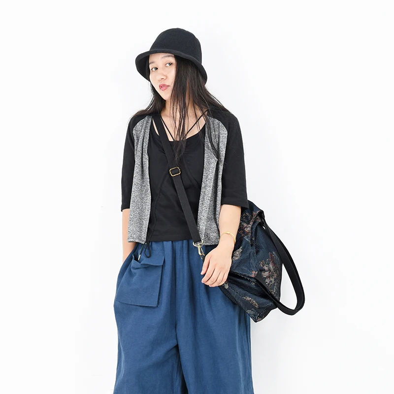 Женская сумка из джинсовой ткани с принтом винтажные холщовые сумки нейлоновой