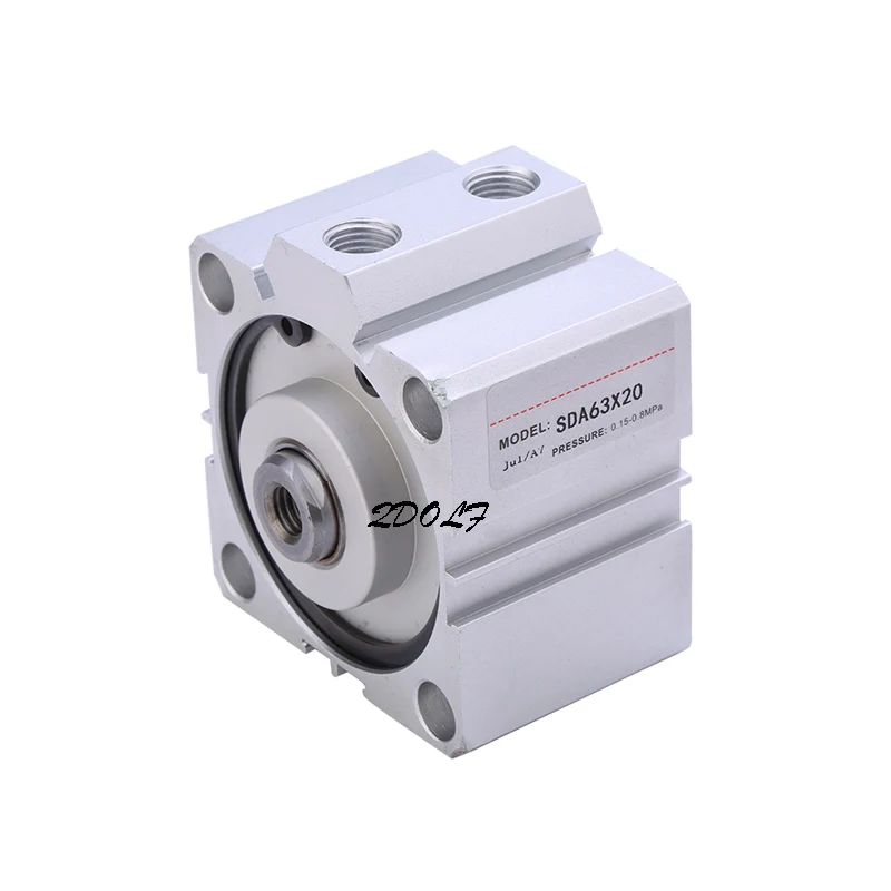 SDA40 40mm Bore 10/15/20/25 Thin Type Double Acting Aluminum Pneumatic Compact Cylinder | Обустройство дома