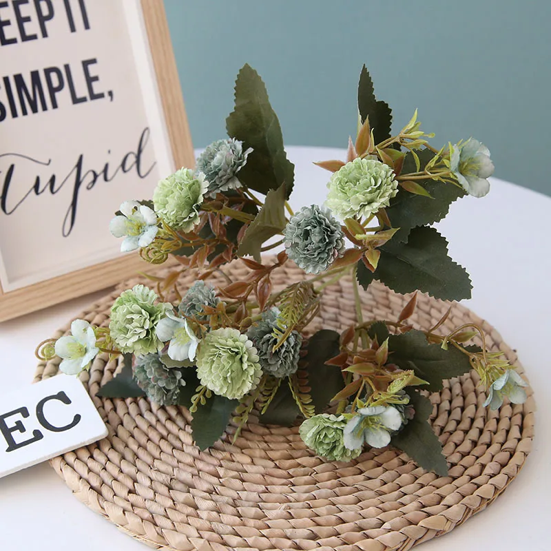 1 шт. Гвоздика Свадебный букет Рождественские украшения семейная ваза