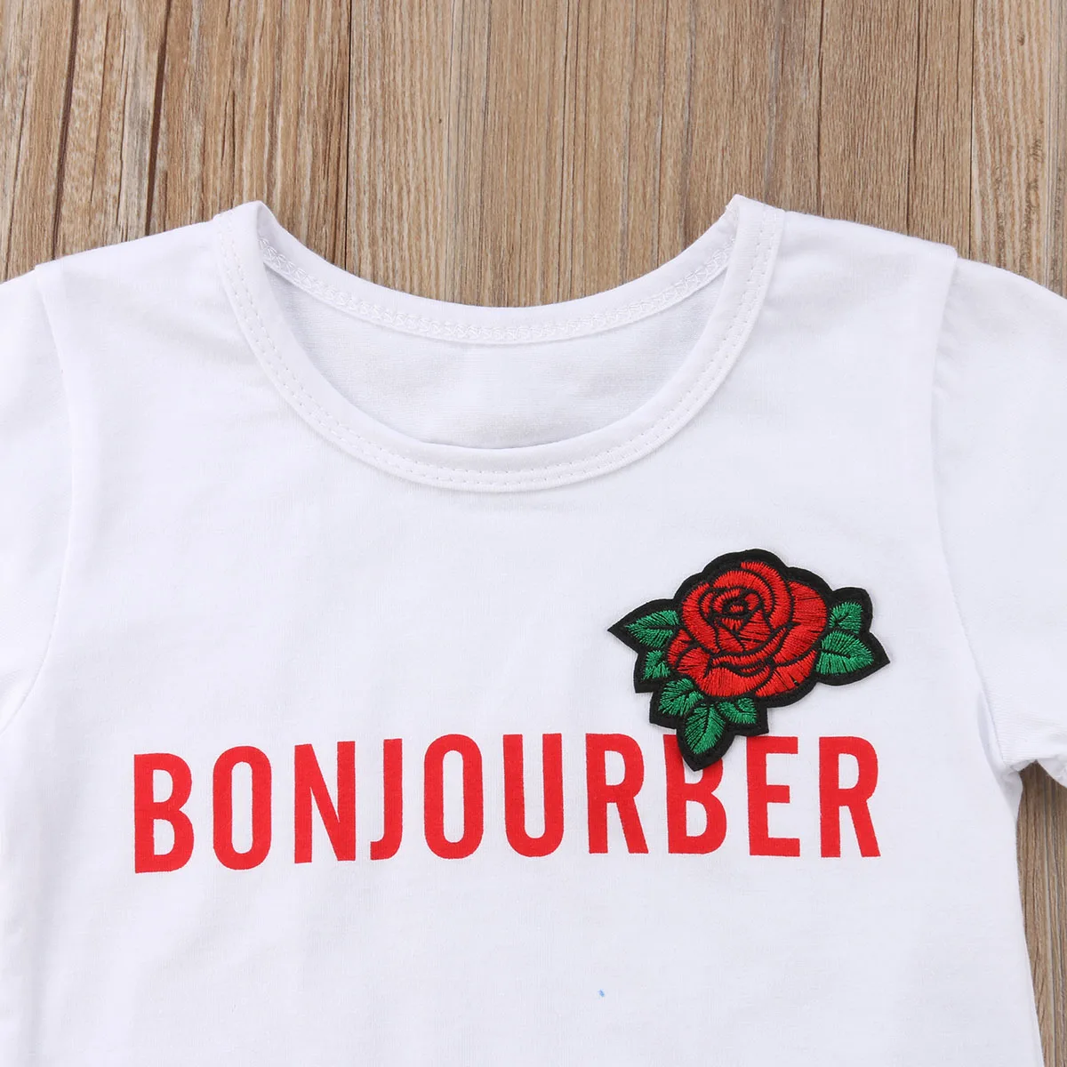 Летняя футболка и юбка для новорожденных с цветочным принтом|Комплекты одежды