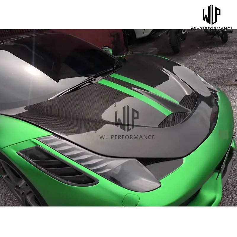 458 комплект кузова автомобиля FRP Неокрашенная губа-накладка рассеиватель задней губы задний спойлер крыло для Ferrari 458 SP стиль автомобиля Стайлинг