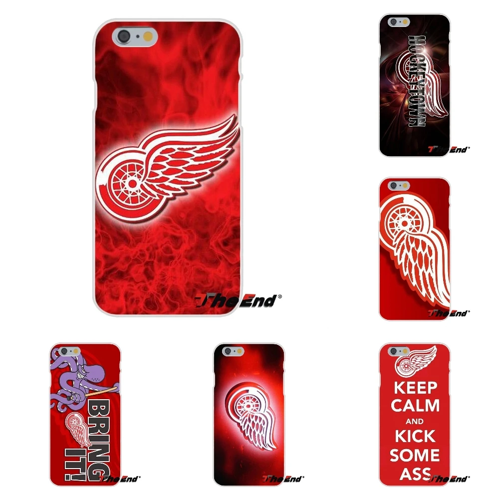 Мягкий силиконовый чехол с логотипом Hockey Detroit Red Wings для Samsung Galaxy A3 A5 A7 J1 J2 J3 J5 J7 2015 2016
