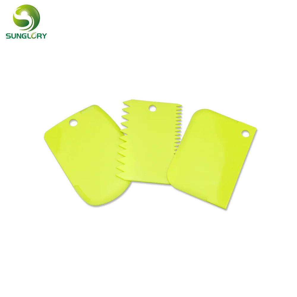 3 шт./компл. Пластик выпечки кондитерских sptulas Обледенение гребень Тесто крем