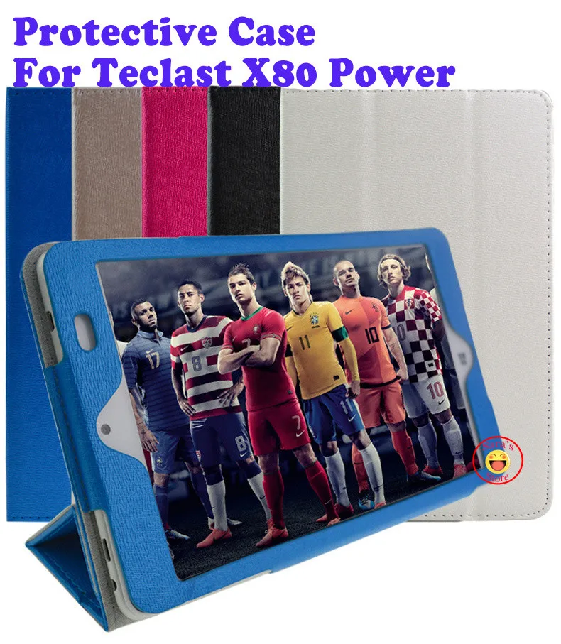 Высококачественный чехол PU для планшета Teclast X80 power ", защитный чехол для Teclast X 80 power PC с 4 подарками