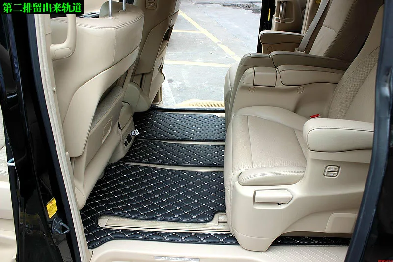 3D Роскошные Slush багажник коврики для ног коврик для Toyota Alphard 2003- левый и правый руль 7/8 сиденья