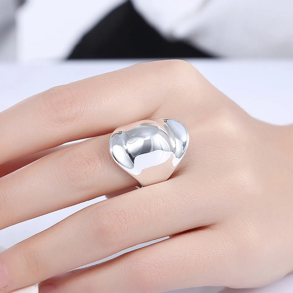 Женское серебряное кольцо с блестящими цветами ювелирные изделия|ring size|fashion rings for