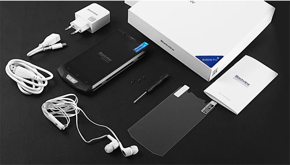 Blackview BV8000 Pro 5," смартфон IP68 Водонепроницаемый MTK6757 Восьмиядерный 6 ГБ ОЗУ 64 Гб ПЗУ 16 МП 4G Android 7,0 телефон