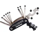 Набор инструментов для ремонта велосипеда, 15 в 1, шестигранный спицевой ключ Многофункциональный ремонтный набор инструментов дюйма, отвертка для горного велосипеда