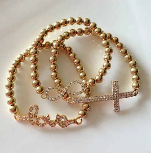 OneckOha Модный Ювелирный Набор двухсторонние стразы любовь крест бесконечность