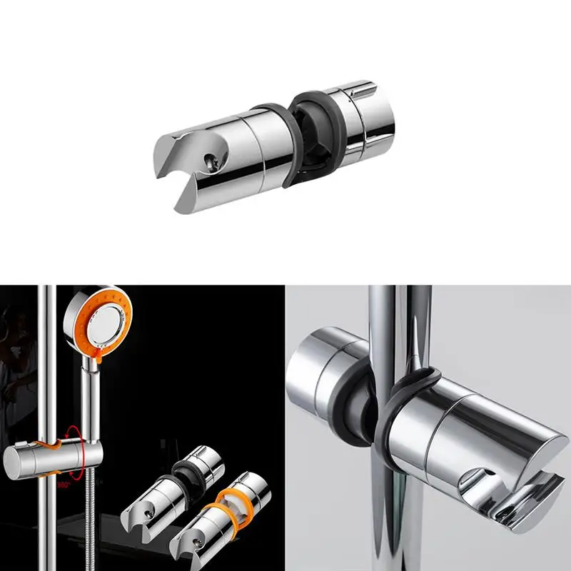 2019 new Universal 18-25MM Adjustable Hand Shower Rail Head Bracket ABS Holder for Slide Bar Slider Clamp Bathroom |