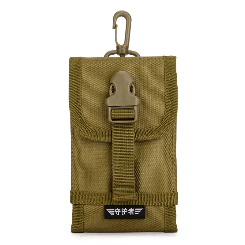 Tactics Pouch Waist Bag For Molle Cell Phone Belt Bag For Smartphone Waist Pack MOLLE PALS Coyote Brown Mini Buckle
