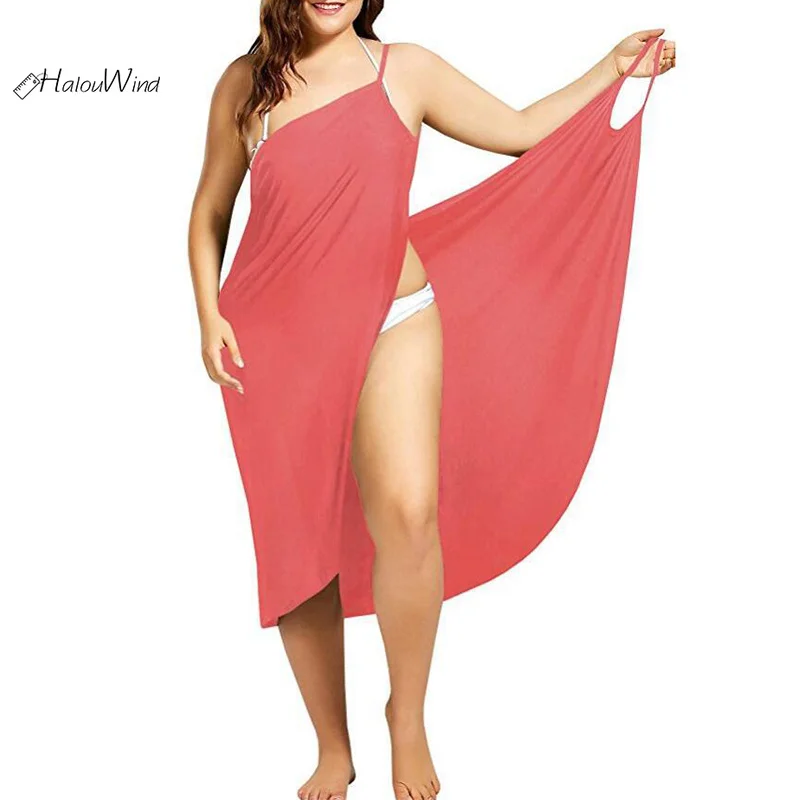 Летнее пляжное богемное платье накидка без рукавов с открытой спиной платья