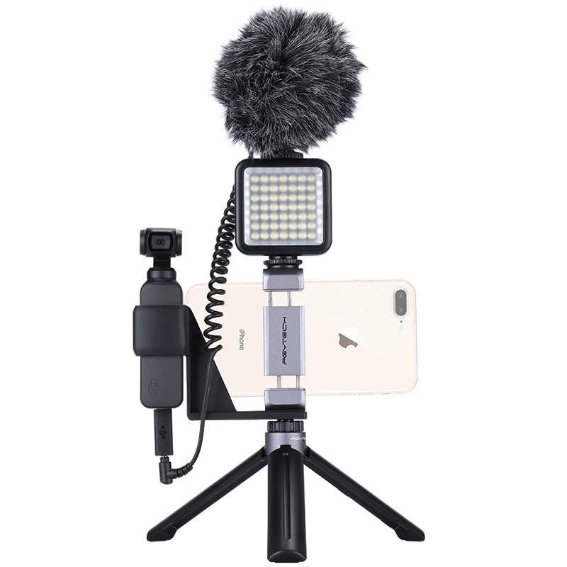 

Держатель для телефона DJI Osmo карманные аксессуары кронштейн для крепления/адаптер для микрофона/кронштейн для штатива PGYTECH для карманного с...