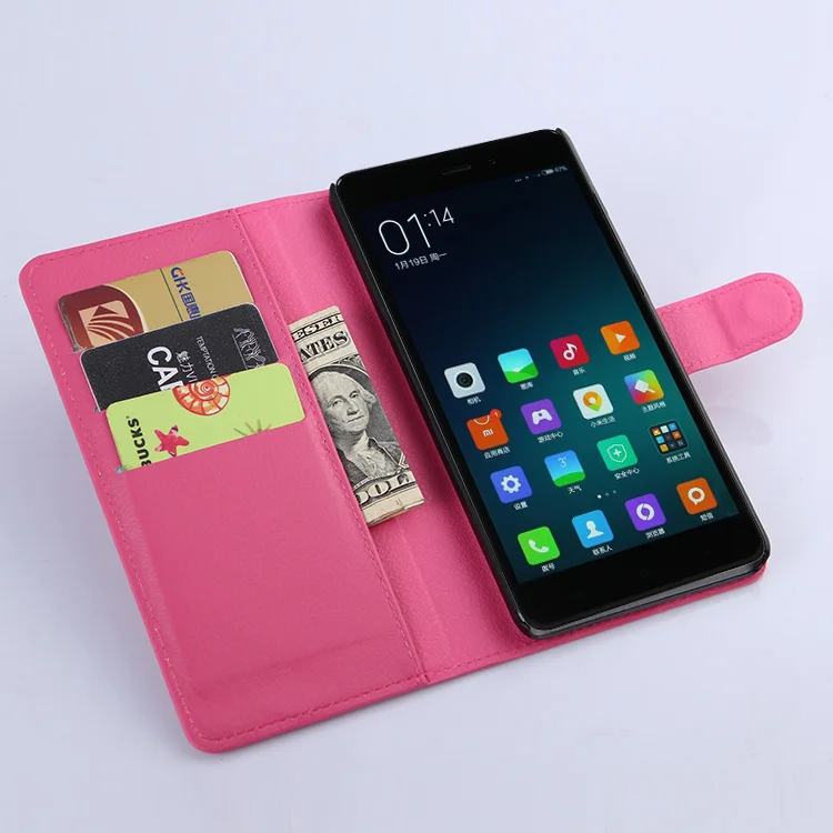 Модный Личи PU кошелек кожаный чехол для Xiaomi Mi Note 5 7 дюймов защитный флип телефона