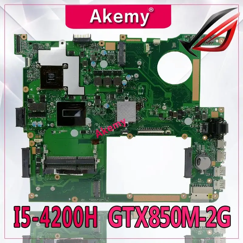 Akemy N751JK материнская плата для ноутбука I5-4200H GTX850M-2G для ASUS N751JK N751J N751 тест материнская плата N751JK тест материнской платы ОК