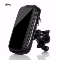 sikeo car motorcycle gps navigation holder waterproof case with mount holder 360 degree rotary design for mobile phone