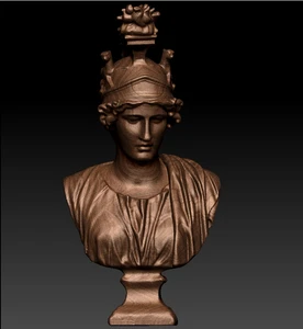 Cnc 3d рельеф модель stl формат Греческая богиня