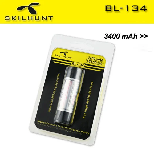 Original skilhunt BL-134 3400 mAh Portable Lighting Accessory Li-ion 18650 Rechargeable Battery | Лампы и освещение