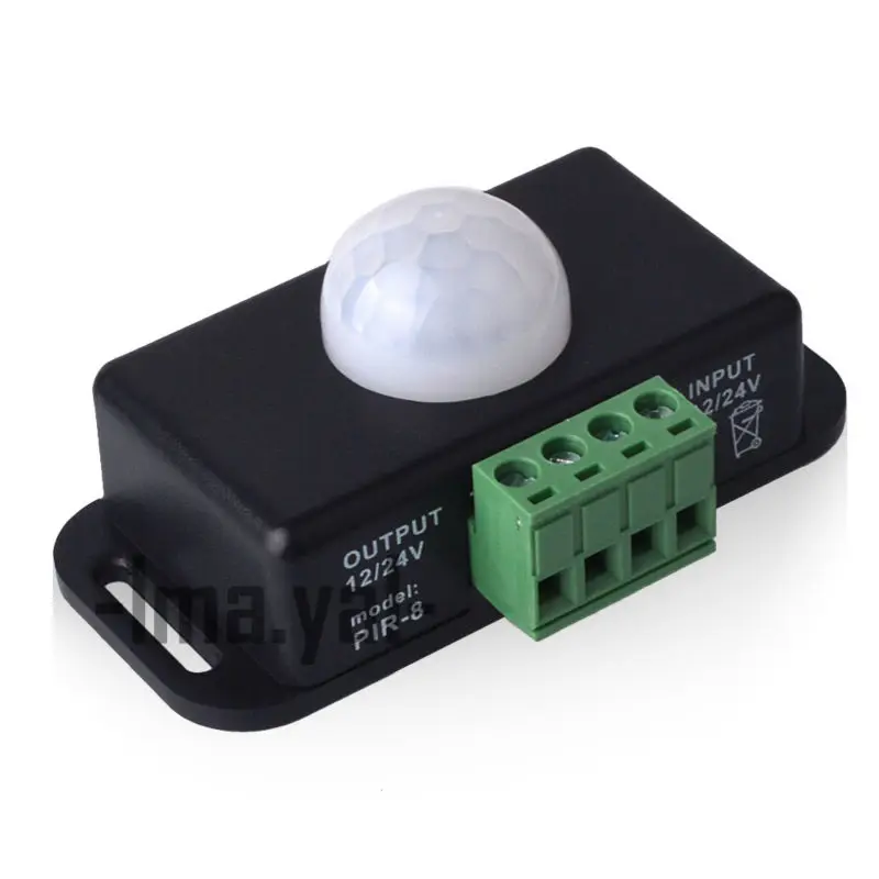 12V 24V мини движения PIR Сенсор детектор выключатель светодиодный контроллер для