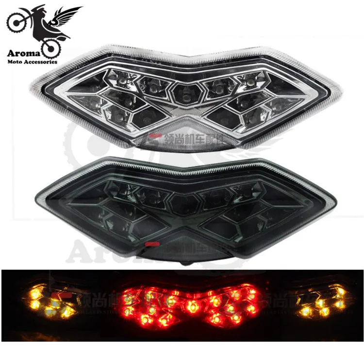 

smoke lens motorbike brake light rear indicator motorcycle LED for Kawasaki Z1000 Z1000SX 2010 2011 2012 2013 moto tail light