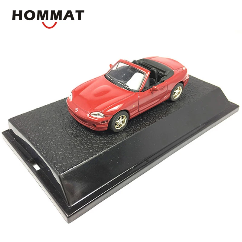 HOMMAT 1:43 Mazda MX-5, конвертируемая спортивная модель автомобиля, литая модель игрушечного автомобиля, Коллекционная модель автомобиля, Подарочные игрушки для мальчика