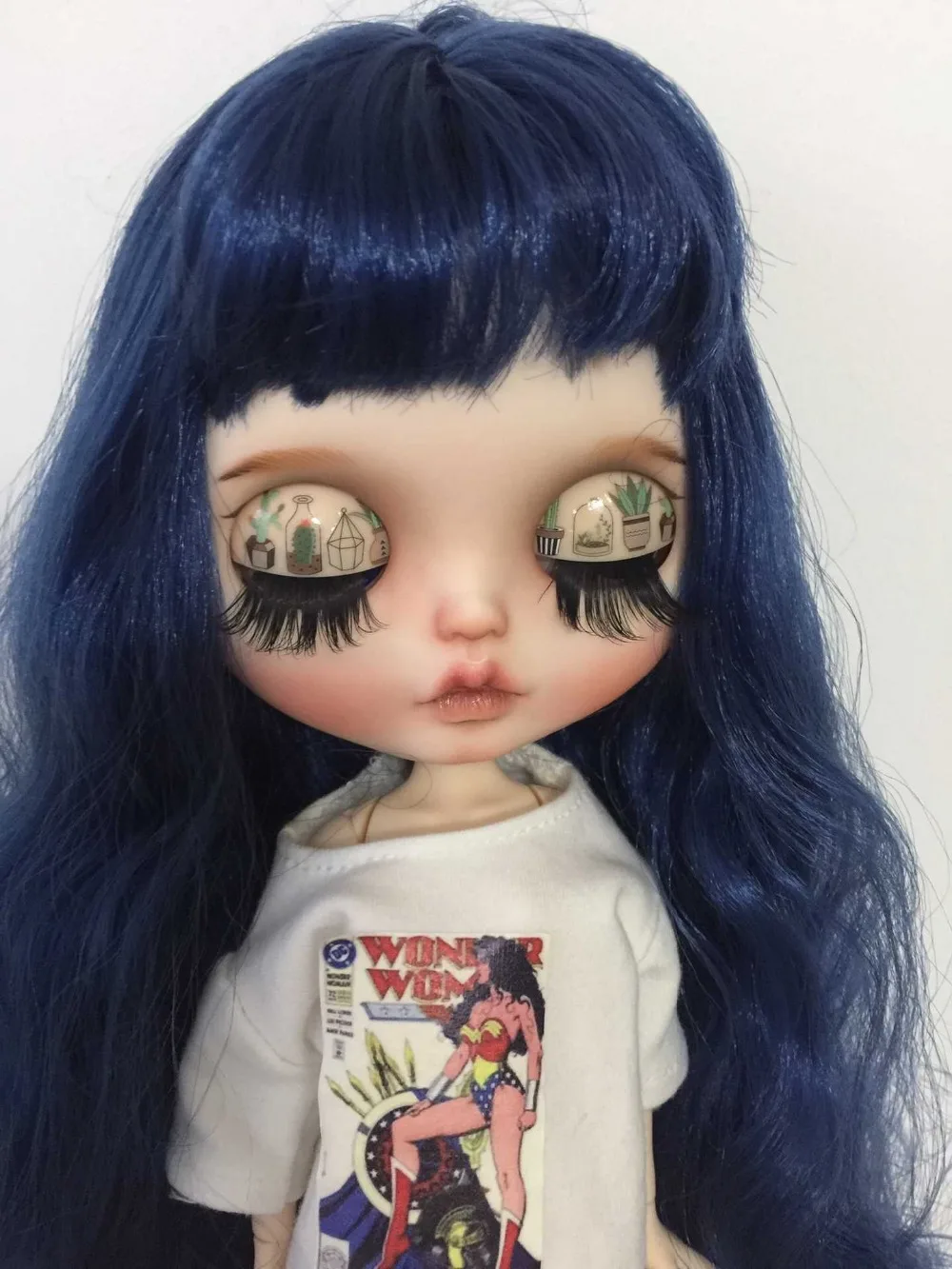 Кастомизация кукла Обнаженная blyth кукла милая кукла голубые волосы 201904