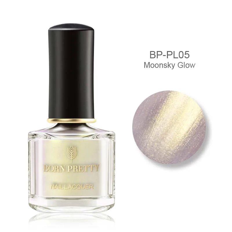 BP-PL05 Born pretty, голографическая лак для ногтей, Розовый Блестящий мерцающий лазер, лак для ногтей, цветной, сделай сам, маникюрный дизайн, 6 мл, лак для ногтей - Цвет: BP-PL05