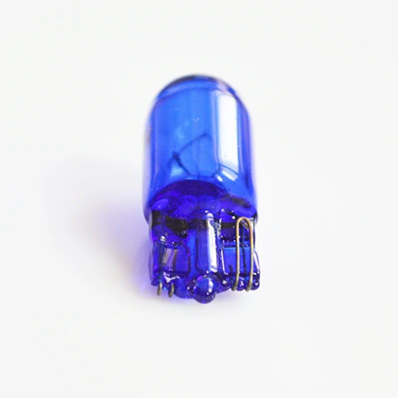 Flytop (10 шт./лот) 501 W5W XENON T10 натуральное голубое стекло 12V 5W W2.1x9.5d однонитевая супер