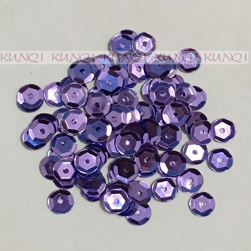Новинка 6 мм круглая темно-фиолетовая пайетка для шитья Свадебное Ремесло женщин