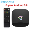 ТВ-приставка DQiDianZ Q Plus H6 Smart 6K, Android 9,0, 4 + 3264 ГБ, четырехъядерный процессор, USB 3,0, 2,4 ГГц, Wi-Fi, Play Store, телеприставка Qplus