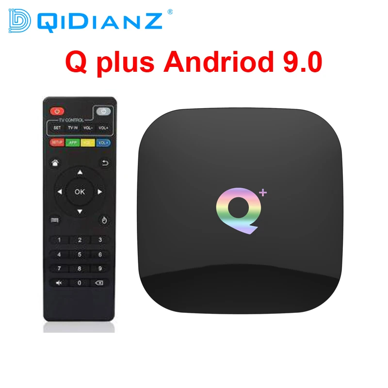 ТВ приставка DQiDianZ Q Plus H6 Smart 6K Android 9 0 4 Гб ОЗУ 32 64 ПЗУ четырехъядерный процессор USB 3 2