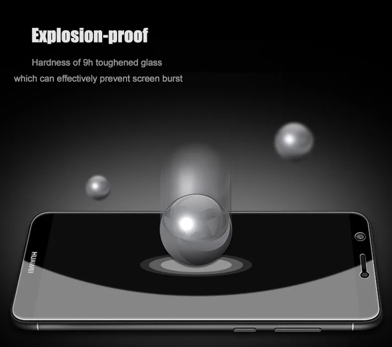 2 шт./лот, полностью закаленное стекло для huawei P, смарт-стекло, защита экрана 2.5D 9 h, закаленное стекло для huawei P, умная стеклянная пленка
