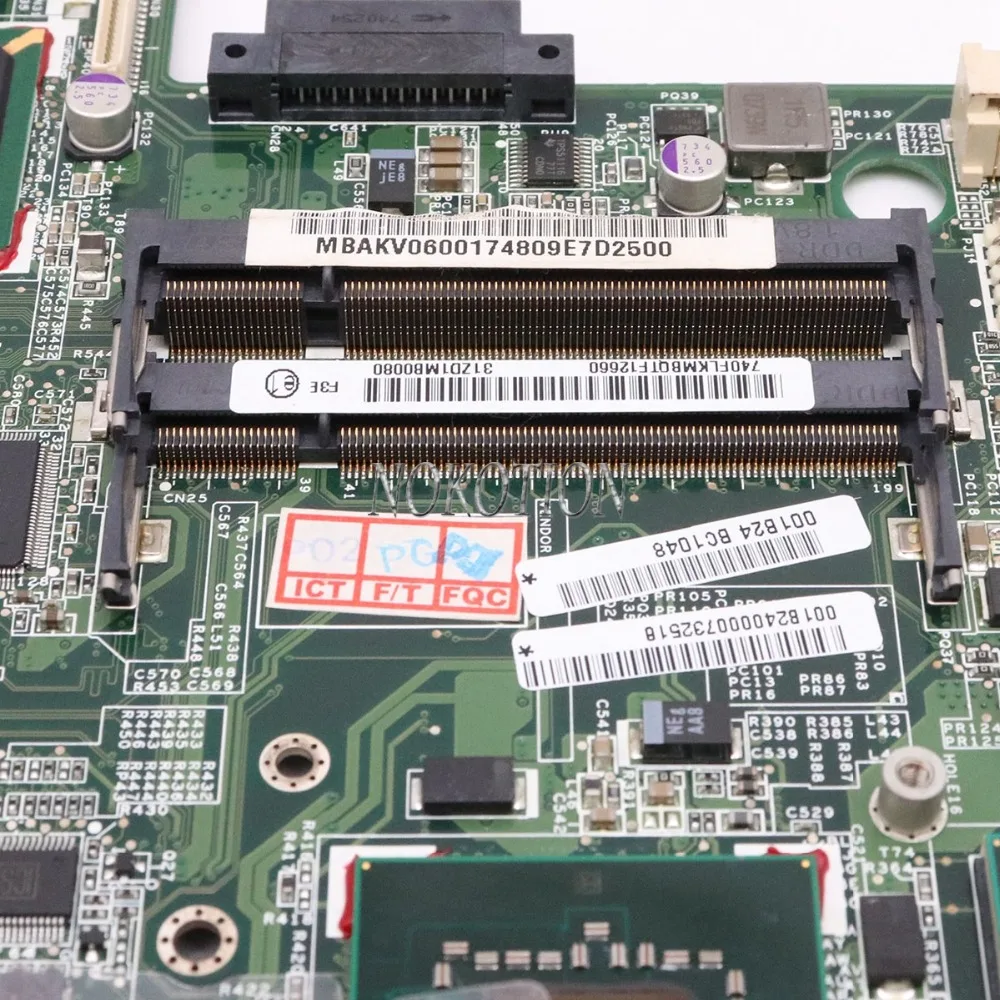 Материнская плата NOKOTION MBAKV06001 DA0ZD1MB6F0 MB. Akv06001 для acer Aspire 5920 5920G материнская ноутбука