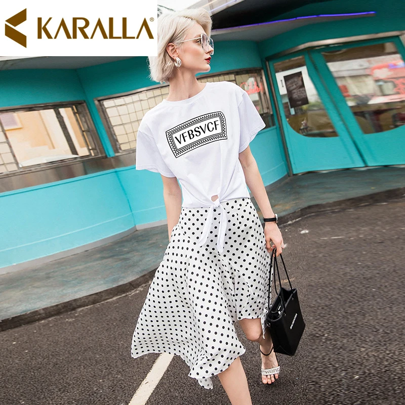 Женский комплект из двух предметов Karalla футболка с короткими рукавами и