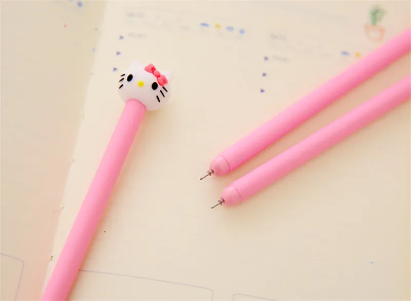 Каваи hello kitty гелиевая ручка аниме кот Школьные офисные принадлежности стационарные милые розовые канцелярские принадлежности магазин вещь