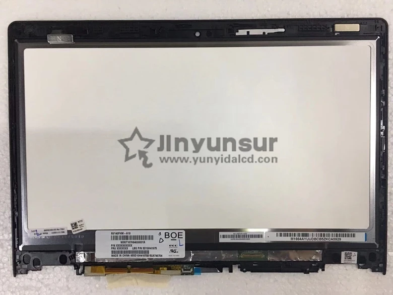 FHD ЖК дисплей сенсорный экран дигитайзер стекло в сборе + рамка для Lenovo Yoga 3 14 80JH