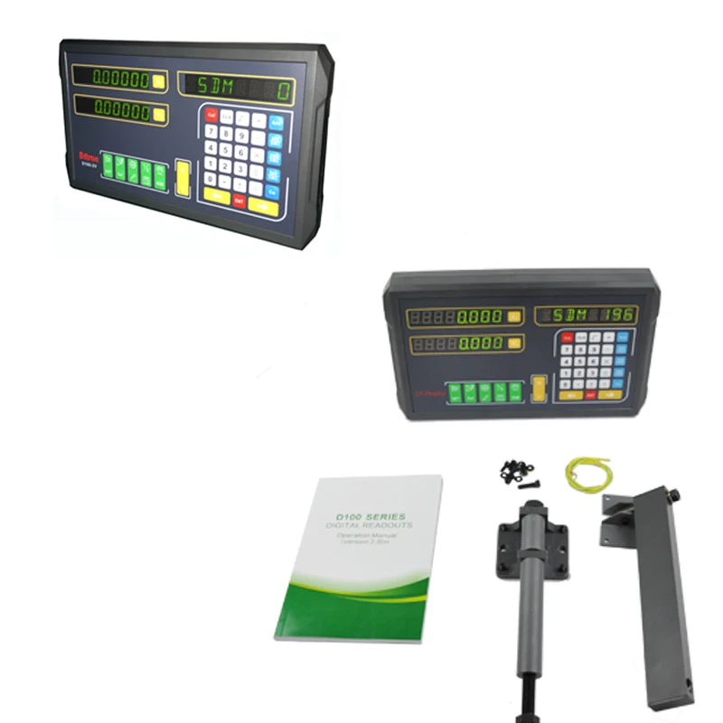 Ditron 2 осевой цифровой индикации D100 2V для токарного станка или фрезерного