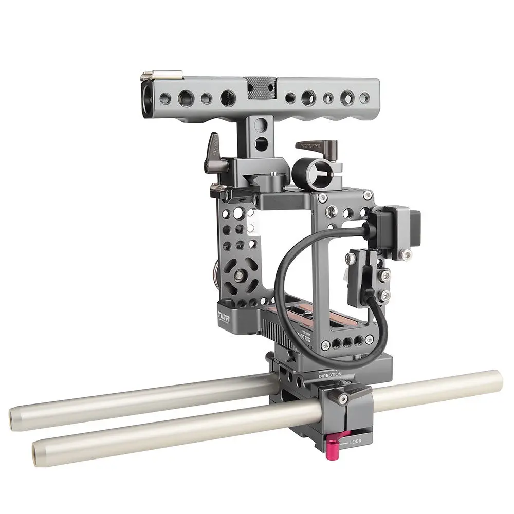 TILTA A6 Rig для sony A6000 A6300 A6500 камера 15 мм стержень клетка FF T03 фоллоу фокус 4*4 Матовая