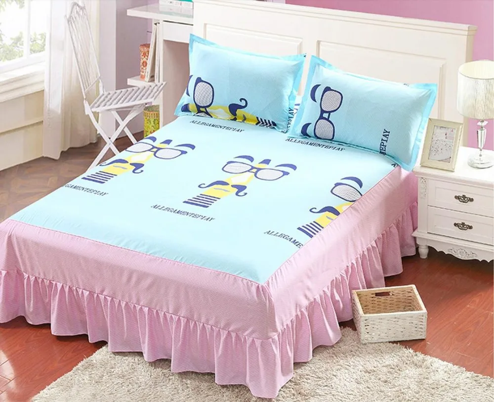 Симмонс крышка комплект с юбкой из Корейская принцесса покрывало кровать 1.8/1.5/2.0