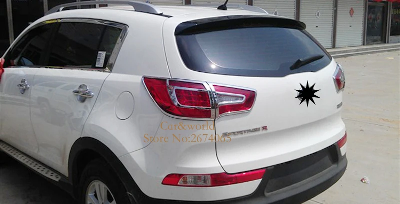 Для Kia Sportage R задние фонари лампы Обложка отделка украшения 2011 2012 ABS Chrome автомобиль-Стайлинг Интимные аксессуары