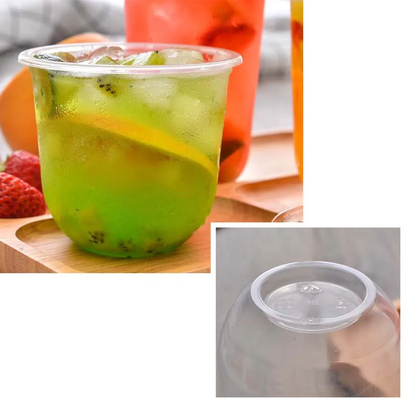Прозрачная u образная пищевая полипропиленовая чашка для Замороженных Напитков