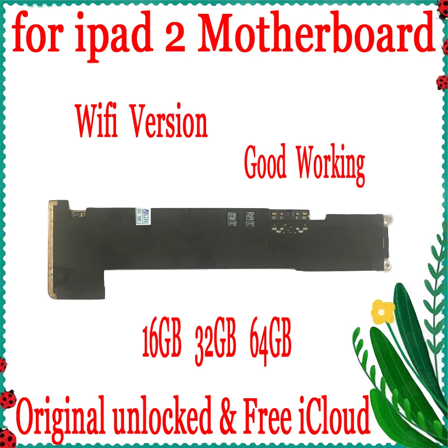 Wifi версия для ipad 2 материнская плата с системой IOS 100% Оригинальный