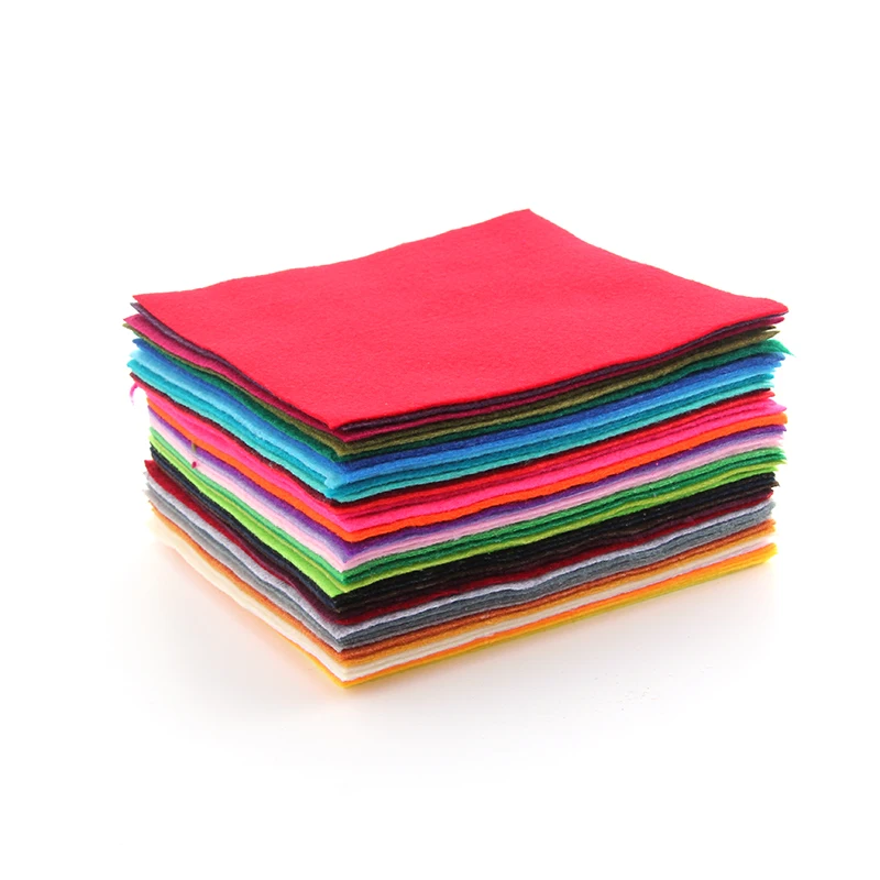 Мягкий полиэстер нетканых Фетр Ткань для DIY ремесленного Hat Сумки Куклы платье