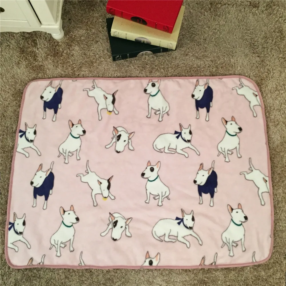 Flannel fleece blanket for kid and child lithe soft 38x28 inch aircon sheet cartoon dog design | Дом и сад