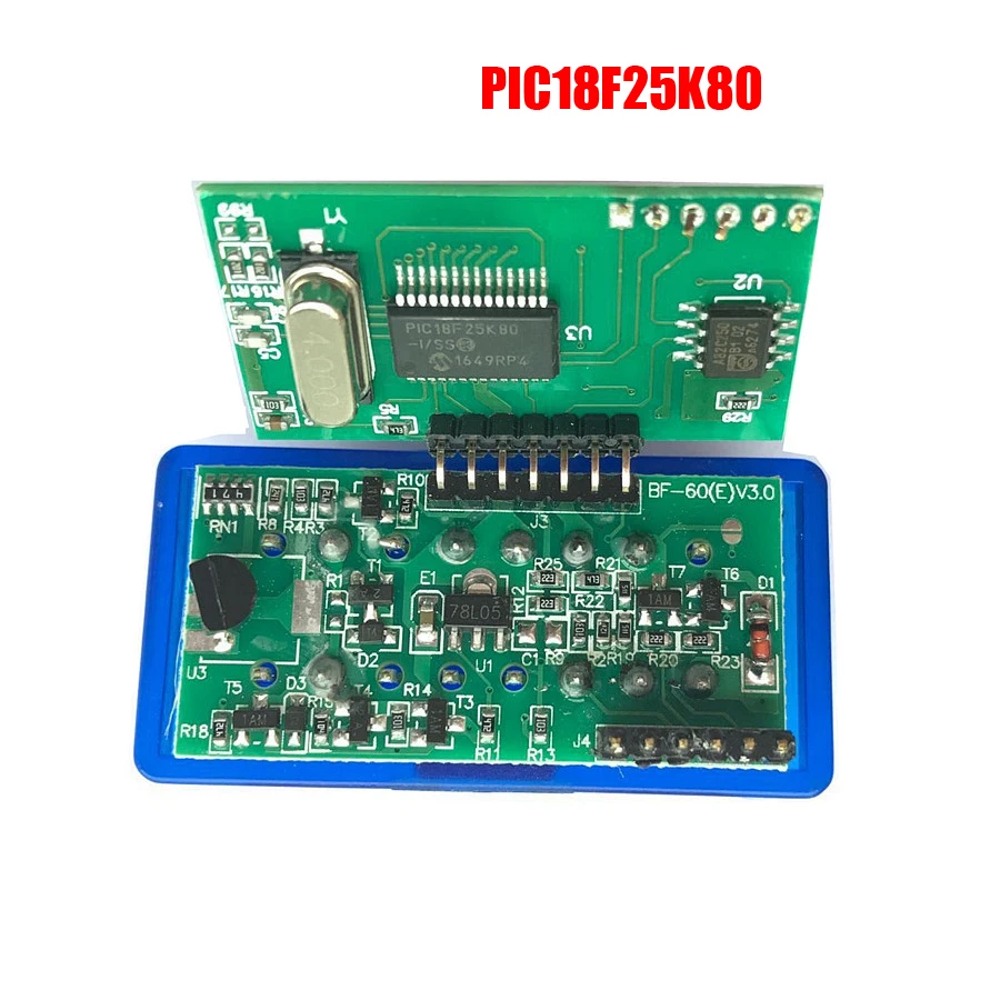 Супер чип ELM327 V1.5 PIC18F25K80 mini V2.1 OBD2 ELM 327 Bluetooth адаптер Android/Symbian/pc на OBD II протокол FW |
