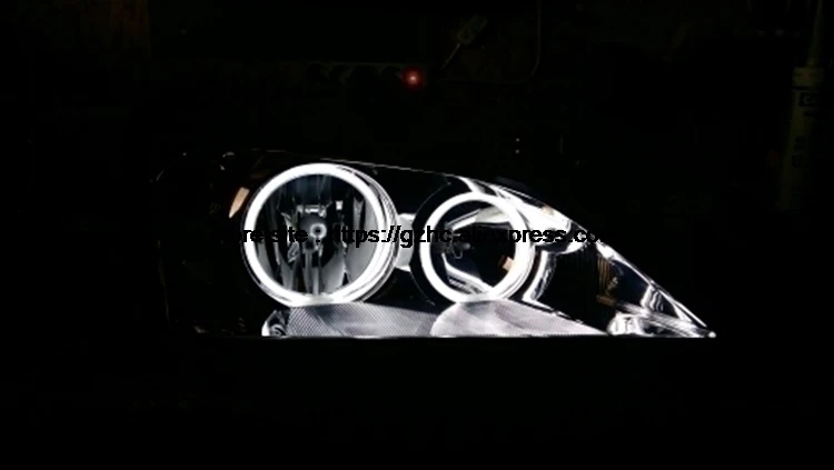 HochiTech для Mazda 3 mazda3 2002-07 ультра яркий дневной светильник DRL CCFL ангельские глазки демон глаза комплект Теплый Белый Halo Кольцо автомобиля-Стайлинг