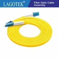 10pcsbag lc upc 3m single mode simplex duplex fiber optic patch cord lc 3m 2 0mm or 3 0mm ftth fiber optic jumper cable 9125