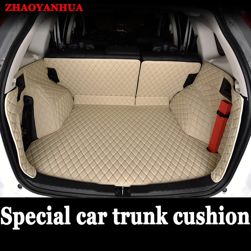 

ZHAOYANHUA "Custom fit car Trunk mats for Nissan altima Rouge X-trail Murano Sentra Sylphy versa Tiida 5D carpet floor liner